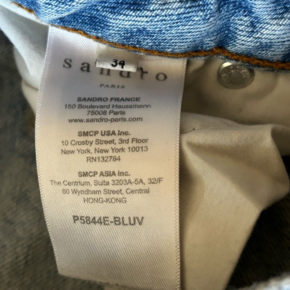 Sandro Paris Embroidered Flame Jeans - Picture 4 of 6